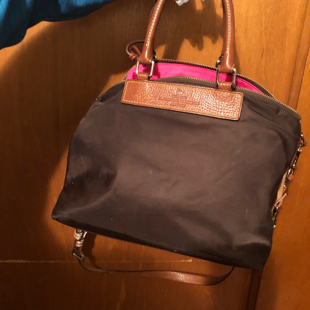 Brown Nylon Dooney And Bourke Bag